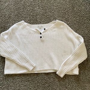 American Eagle Outfitters Cream Sweater